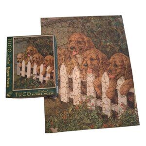 Tuco Golden Retriever Puzzle Deluxe Picture Perfect Vintage Challenge 320 Pieces